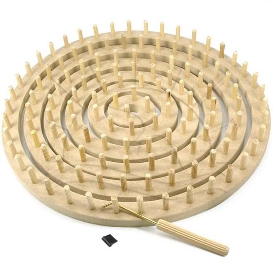 Imagem de Kit com 6 Teares Circular de Pinos com Agulha