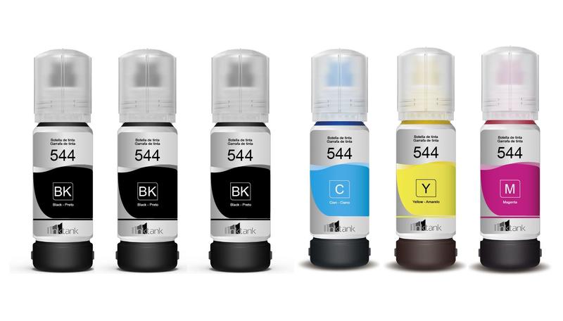 Kit com 6 Tinta 544 L3210 3150 L3250 L3160 L5290 L5199 bkcmy é ruim? Kit com 6 Tinta 544 L3210 3150 L3250 L3160 L5290 L5199 bkcmy é boa?