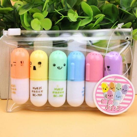 Imagem de Kit Com 6 Unidades Caneta Pílula Criativa