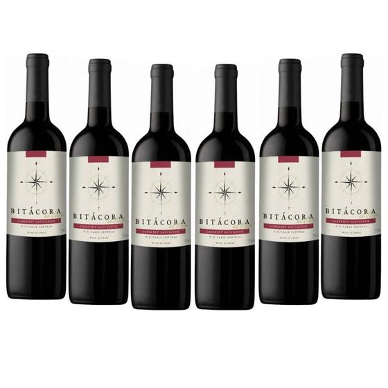 Imagem de Kit com 6 Vinhos Chileno Bitácora Cabernet Sauvignon