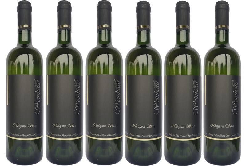 Imagem de Kit Com 6 Vinhos de Mesa Branco Seco Niágara 750ML Weinhaus