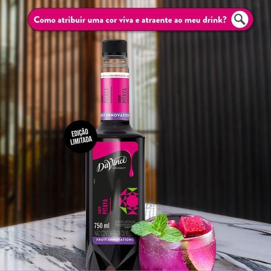 Imagem de Kit Com 6 Xaropes Davinci Sabor Pitaya 750 Ml