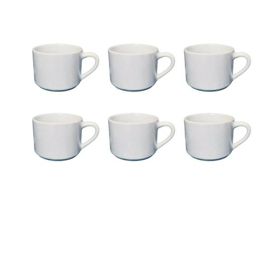 Imagem de Kit com 6 Xicaras de Chá Lisa - 180 ML - Explosão
