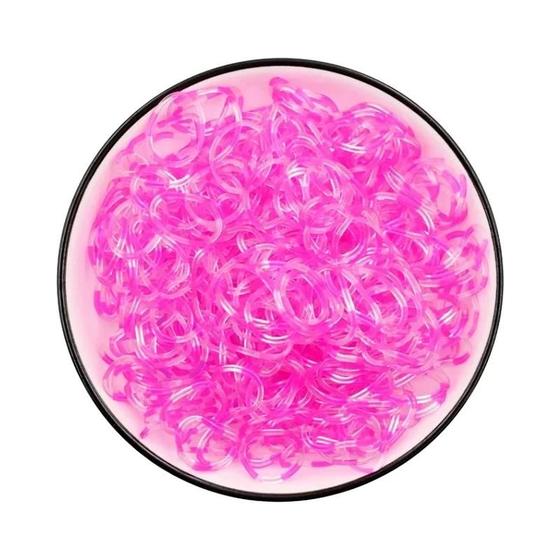 Imagem de Kit com 600 Peças de Faixas de Tear de Borracha Coloridas - DIY Artesanato