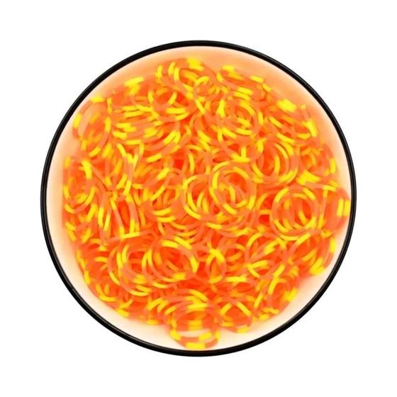 Imagem de Kit com 600 Peças de Faixas de Tear de Borracha Coloridas - DIY Artesanato
