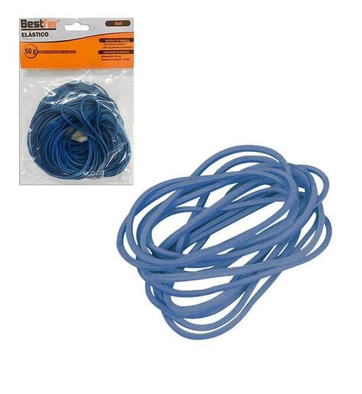Imagem de Kit com 66 elásticos multiuso uso geral 50g - azul