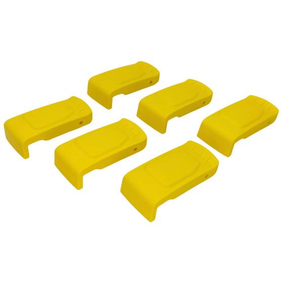 Imagem de Kit com 6un de Trava Lateral Fecho Rápido Amarelo Compatível com Extratora Karcher Puzzi 4/15