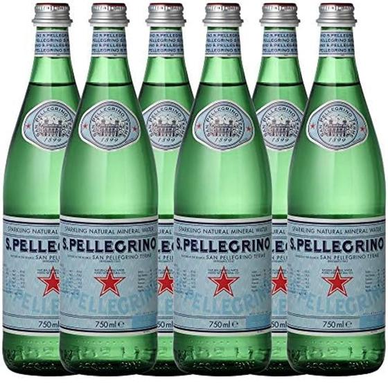 Imagem de Kit Com 6Und Água Mineral Com Gás San Pellegrino 750Ml