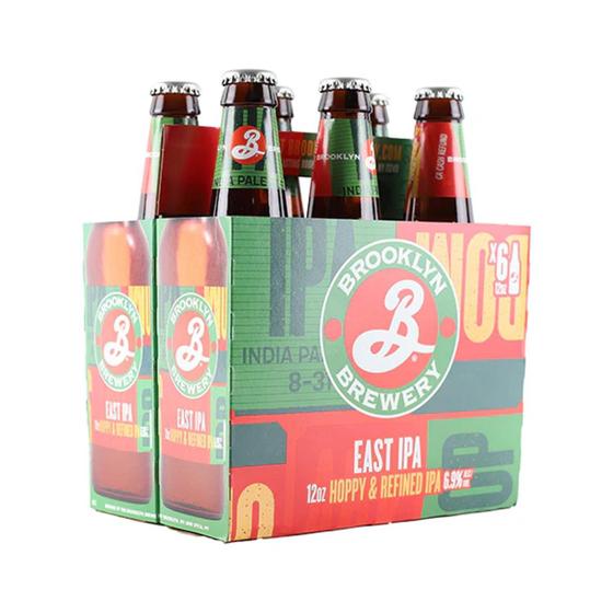 Imagem de Kit Com 6Und Cerveja Brooklyn East Ipa Garrafa 355Ml