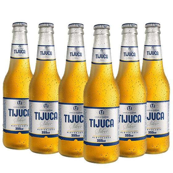 Imagem de Kit Com 6Und Cerveja Cerpa Tijuca Silver Gluten Free 355Ml