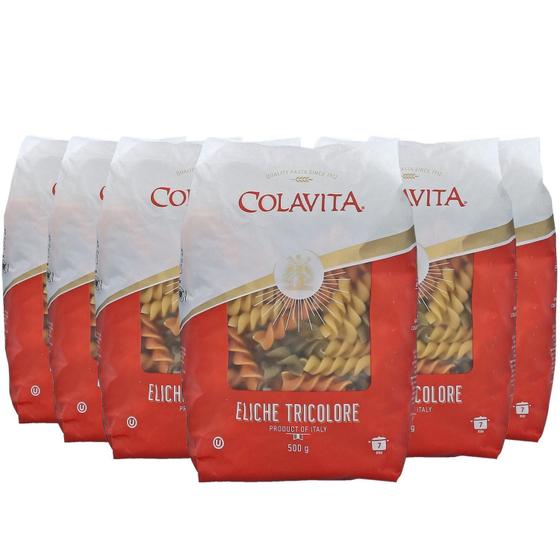 Imagem de Kit Com 6Und Massa Eliche Tricolore Colavita Grano Duro 500G