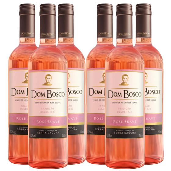 Imagem de Kit Com 6Und Vinho Rosé Suave Dom Bosco 750Ml