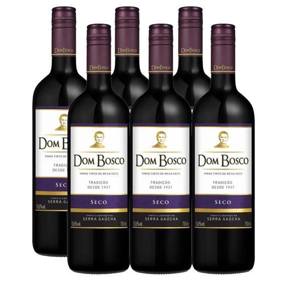 Imagem de Kit Com 6Und Vinho Tinto Seco Dom Bosco 750Ml