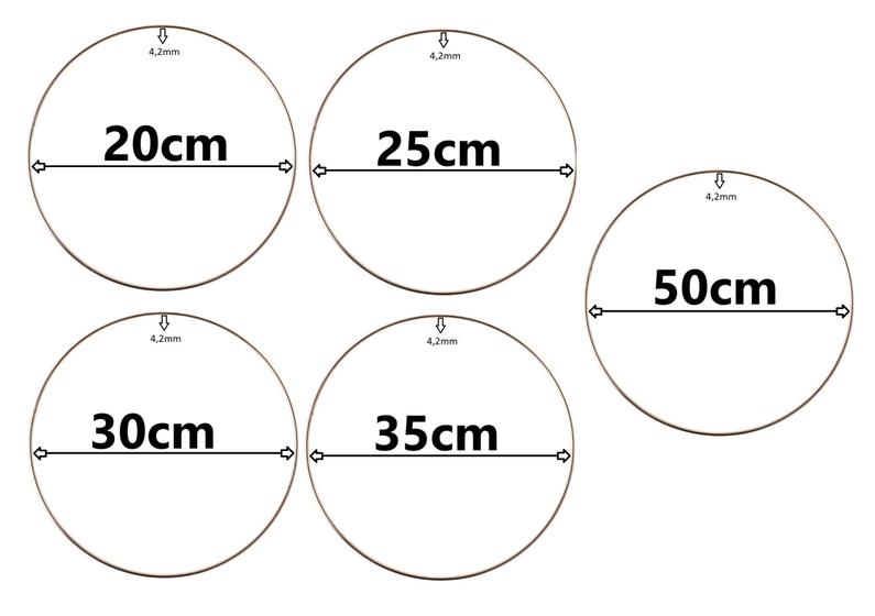 Imagem de Kit com 7 Aros Argolas Para Artesanato Varios Tamanhos