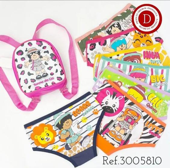 Imagem de Kit com 7 calcinhas turma da Lia Tm M