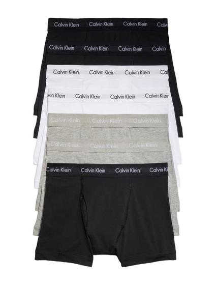 Imagem de Kit com 7 Cuecas Calvin Klein Elásticas para Homens - Tamanho GG