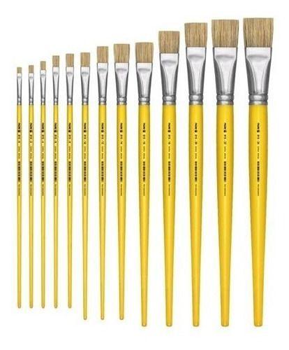 Kit Com 7 Pincéis Tigre 815 ( Linha Amarela ) Menor preço em Kit Com 7 Pincéis Tigre 815 ( Linha Amarela )