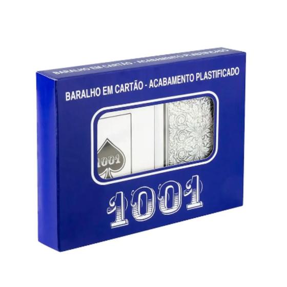 Imagem de Kit com 8 baralho copag 1001 - acabamento plastificado