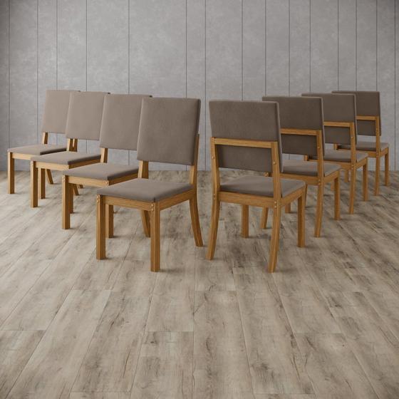 Imagem de Kit com 8 Cadeiras de Jantar - Milla