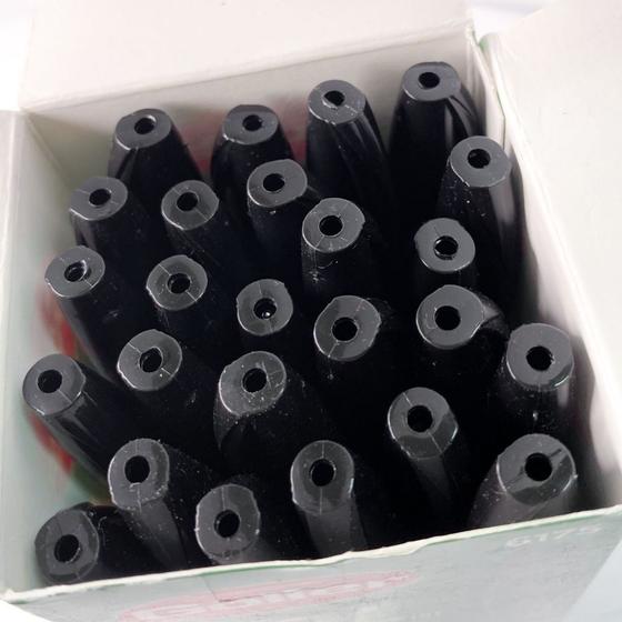 Imagem de Kit com 8 canetas esferográficas preta  escrita média pratica