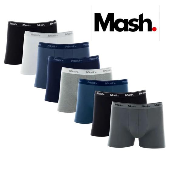 Imagem de Kit Com 8 Cuecas Boxer Mash Tamanhos Grandes Box Plus Size