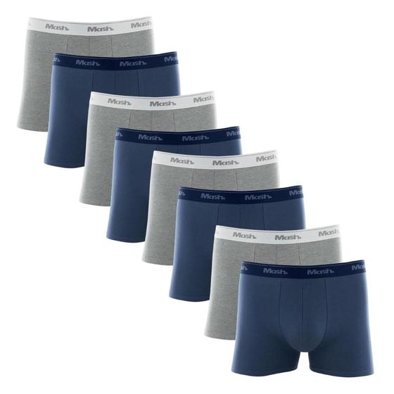 Imagem de Kit Com 8 Cuecas Mash Boxer Box Masculina De Algodão Cotton