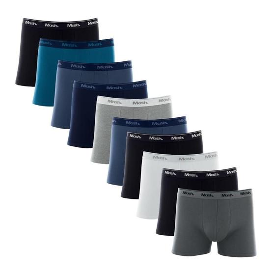 Imagem de Kit Com 8 Cuecas Mash Boxer Box Masculina De Algodão Cotton