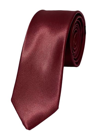 Imagem de Kit com 8 gravata marsala slim cetim