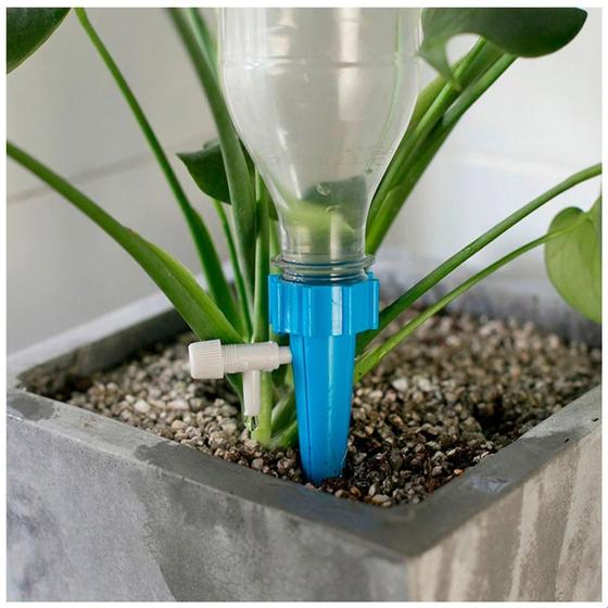 Imagem de Kit com 8 Irrigadores Gotejadores Reguláveis Para Vasos Plantas Jardim