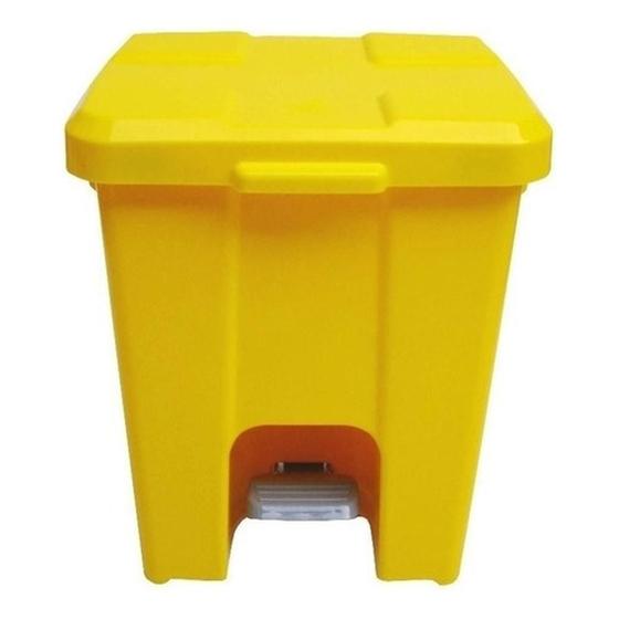 Imagem de Kit Com 8 Lixeira Plástica 30 Litros Com Pedal