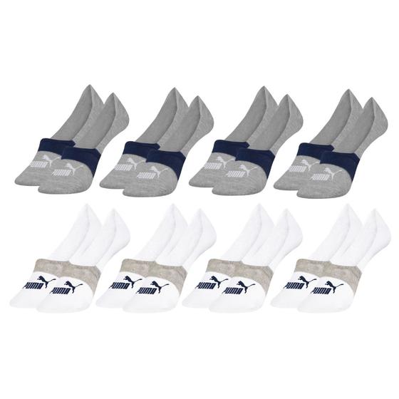 Imagem de Kit Com 8 Pares De Meias Sapatilha Invisível Algodão Masculino