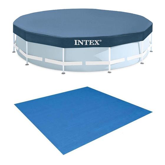Imagem de Kit com Capa 366 cm Estrutural e Forro Intex