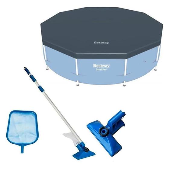 Imagem de Kit com Capa 366 cm Estrutural e Kit Limpeza Intex
