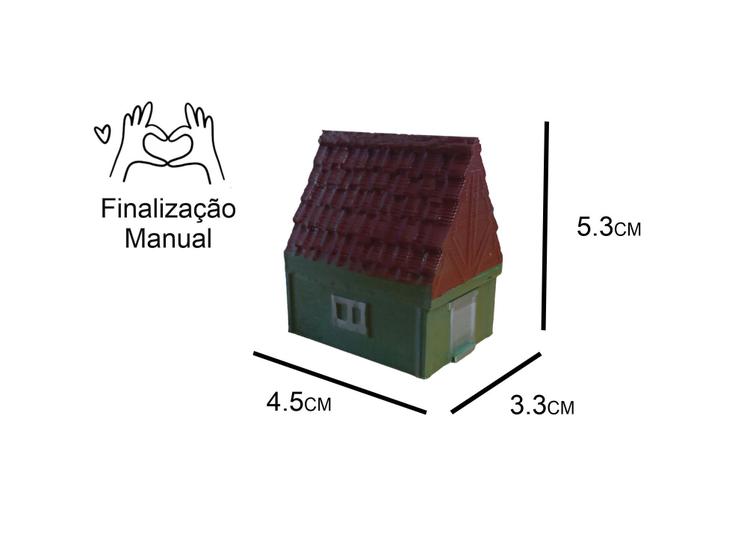 Imagem de Kit com casas miniaturas para suculentas ou cactos - jardins de boneca e fada