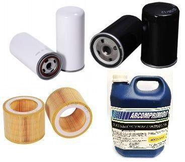 Imagem de Kit Com Filtros E 5lts Óleo Do Compressor Atlas Copco Gx4