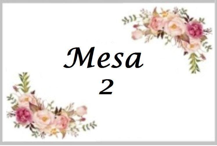 Imagem de Kit Com Número Para Mesa - Rosa2 (10 X 6,5 Cm) - 24 Placas