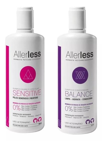 Imagem de Kit com Shampoo Sensitive 240ml e Shampoo E Condic Balance 240ml