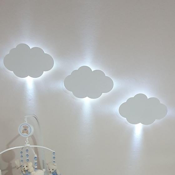 Imagem de Kit com Trio de Nuvens com Led