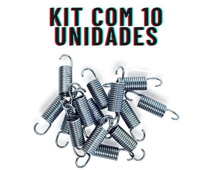 Imagem de Kit Com10 molas Para Mini Jump Profissional  Resistente 8cm Reforçada