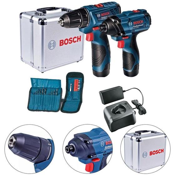 Kit combo 2 parafusadeiras 12v gdr maleta de alumínio bosch é boa?