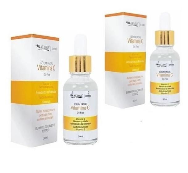 Imagem de Kit Combo Com 2 Sérum Vitamina C 30 Ml Max Love