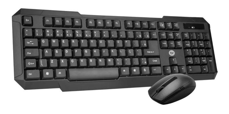 Imagem de Kit Combo Mouse E Teclado S/fio Teclas Macias 055 Bright