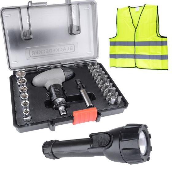 Imagem de Kit Combo Parafusar e Lanterna e Colete 30 Peças A7224-XJ Black&Decker