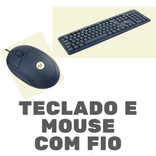 Imagem de KIT / Combo Teclado e Mouse c/ Fio USB Layout ABNT2