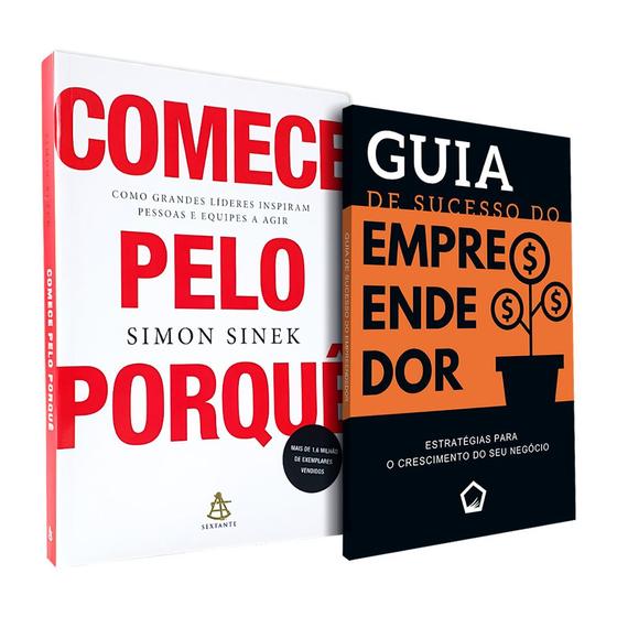 Imagem de Kit Comece pelo Porquê + Guia de Sucesso do Empreendedor