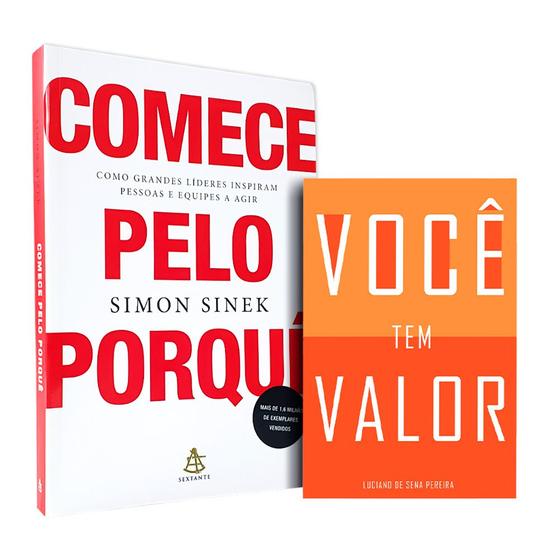 Imagem de Kit Comece pelo Porquê Simon Sinek + Você tem Valor