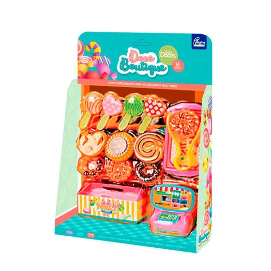 Imagem de Kit Comidinha Infantil - Doce Boutique - 14 Peças - Fenix Brinquedos