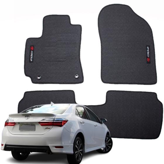 Imagem de Kit Completo 3 Peças Tapete Automotivos Específico Toyota Corolla 2018 a 2019 - W3027