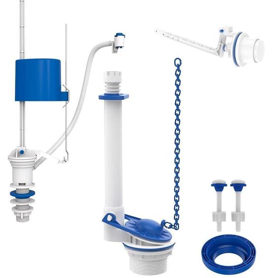 Imagem de Kit Completo Blukit Universal para Caixa Acoplada com Mecanismo de Acionamento Lateral