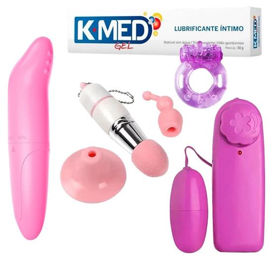Imagem de Kit Completo Casal Brinquedos Sexuais Sex Shop